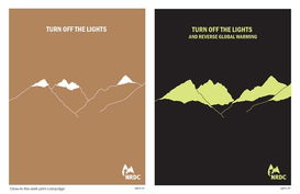NRDC平面廣告設(shè)計 視覺傳達與環(huán)保使命的融合